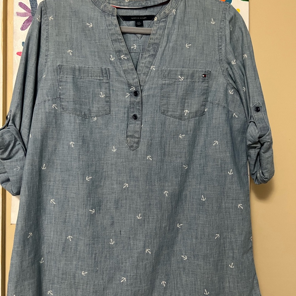 Tommy Hilfiger Blue Button Down Shirt